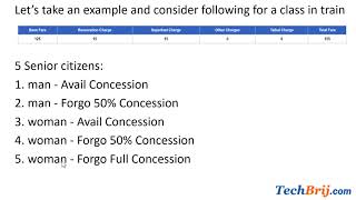 IRCTC  Meaning of Senior Citizen Concession Options [upl. by Eleph618]