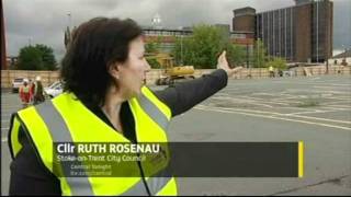 StokeonTrent  Regenerates a new bus station goes underway [upl. by Yeslek]