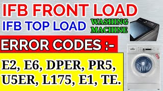 Error codes of IfB front load amp top load washing machinehow to solve it [upl. by Anileme67]