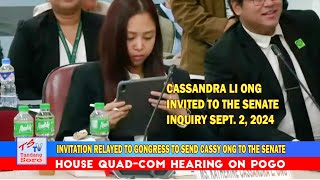 QuadCom receives a letter from the Senate requesting the attendance of Cassandra Ong at the Senate [upl. by Aicilic748]