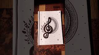 Treble Clef ✨🎵 music mandalaart art artist ytshortsindia viralvideo [upl. by Cherey691]