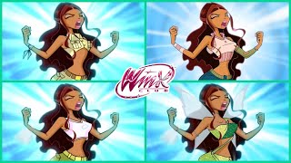 Winx Club  LaylaAisha Magic Winx Pretransformation Compilation [upl. by Olenolin]