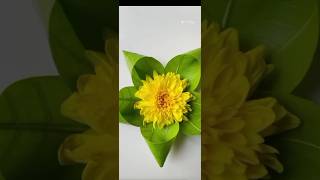 Mango leaf 🌿 flower making ideas for diwali 🎇 special trending leafviralshorts [upl. by Abernathy]