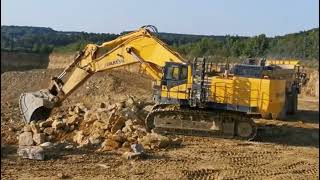 Excavator Komatsu Digger and Working in Mining Area excavator komatsu mining [upl. by Melody]