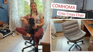 COMHOMA Criss Cross Chair soft comfortable and wide seat chair officeequipment officechair [upl. by Hteb565]