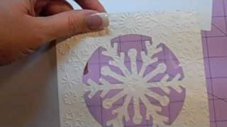 Snowflake Card with Cricut Winter Woodland [upl. by Adyaj436]