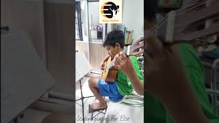 Student playing Fur Elise guitarlesson fingerstyle classicalguitar guitarsolo furelise [upl. by Nataniel348]