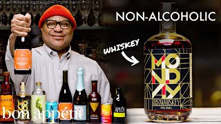 Sommelier Tries 12 NonAlcoholic Beverages  World Of Wine  Bon Appétit [upl. by Eeral]