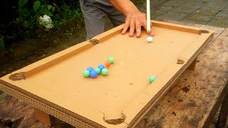 How To Make Billiard Table Mini from Cardboard [upl. by Kalie547]