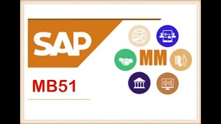 SAP MM MB51 Report  MB51  Material Document Number  SAP Stock Report [upl. by Hosbein]