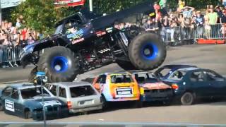 Haaksbergen accident Multiple angles  Monster truck rides on a crowd of people [upl. by Aroc900]