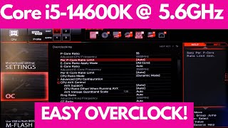 How to overclock Intels awesome Corei514600K to 56GHz [upl. by Oriane]