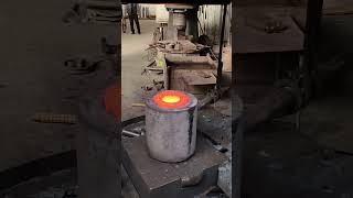 Hot metal forging hole forming process [upl. by Agler245]