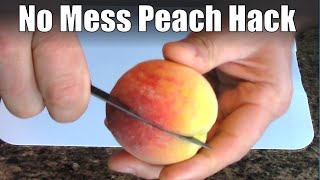 How to Eat A Peach with No Mess [upl. by Aralc]