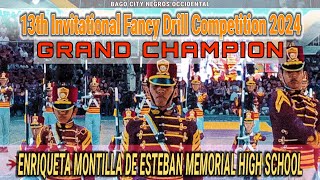 ENRIQUETA MONTILLA DE ESTEBAN MEMORIAL HIGH SCHOOLquotFANCY DRILLquot GRAND CHAMPIONBAGO CITY [upl. by Mannuela426]