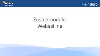 Zusatzmodul Webselling Ihr Verkaufserfolg im Onlineshop [upl. by Stevens]