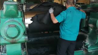 Rubber sheet NR SBR NBR CR silicone vulcanization production [upl. by Ariak51]