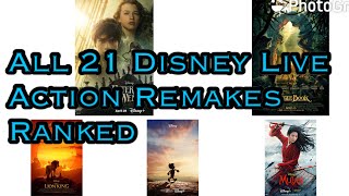 All 21 Disney Live Action Remakes Ranked w Peter Pan amp Wendy [upl. by Ellemrac745]