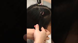 Tutorial Bunny Ears Hairstyle Anak Simple amp Cantik shortvideo azarinekids tutorialvideo [upl. by Niletac]