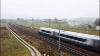 Testy Pendolino w Polsce  23112013  282 kmh [upl. by Eran]