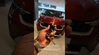 2024 Kia Sonet HTEO Base Model Sunroof with ful price list 😲🔥 shorts [upl. by Ozkum]