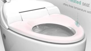 Karing™ skirted onepiece toilet with integrated bidet functionality [upl. by Lyndsey333]