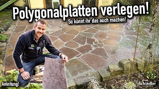 NatursteinPolygonalplatten richtig verlegen und verfugen  Anleitung [upl. by Naoj]