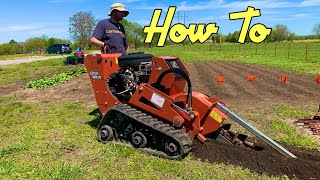 Operating a Trencher  DIY [upl. by Acsicnarf]