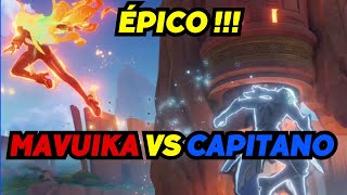 GENSHIN IMPACT MAVAUIKA VS CAPITANONATLAN genshinimpact genshin archon [upl. by Acima38]