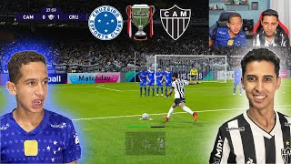 FINAL DO CAMPEONATO MINEIRO ATLÉTICOMG x CRUZEIRO PES 2021 ‹ Rikinho › [upl. by Lala]