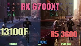 i3 13100f vs ryzen 5 3600 6700xt in 2024 [upl. by Jovitta]