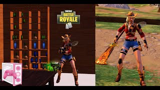 Fortnite Squads Rustler Skin Gameplay Chapter 5 Season 2 [upl. by Gnouh]