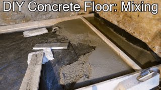 DIY Concrete Floor Pouring Slab 33 [upl. by Felizio813]