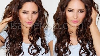 Peinado Ondas con Extensiones y Tenacilla [upl. by Ylaek]