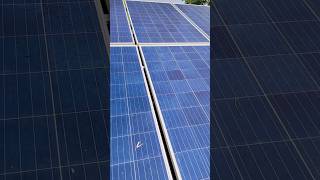 solar panel washing reels solar solarpanels solarenergy khansir viralshorttechnologycleaning [upl. by Haonam]