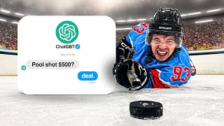 I Let AI Pick My Hockey Shots for 500 [upl. by Deeann]