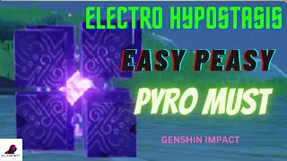 ELECTRO HYPOSTASIS  GENSHIN IMPACT [upl. by Ainitsirc635]