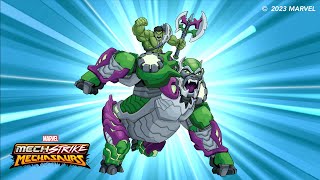 Mechasaur Files Hulk  Gamma Smasher  Marvels Avengers Mech Strike Mechasaurs [upl. by Enomahs]