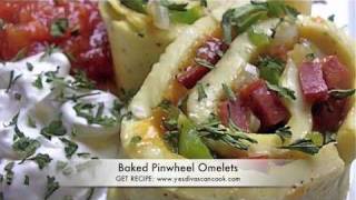 Baked Omelet Recipe Pinwheel Omelets [upl. by Rad]