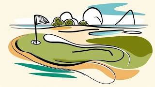 Introspective Modal Jazz Abstract Line Art Golf Course Experience [upl. by Ycniuq370]