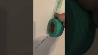 How to repair hairline cracks on plaster wall [upl. by Kerwon]