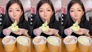 ASMR Dessert Mukbang Eating Mochi Cake  Mukbang Eating Show💗🍰🧁 [upl. by Abla983]