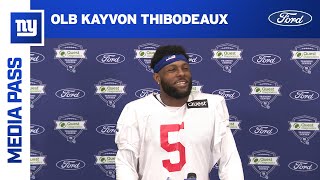 Kayvon Thibodeaux Reveals Best PassRush Move  New York Giants [upl. by Sirenay]