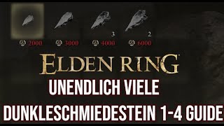 Elden Ring  Dunkel Schmiedesteine 1 2 3 4 farmen Guide amp epische Waffe verbessern  5 6 [upl. by Hooker]