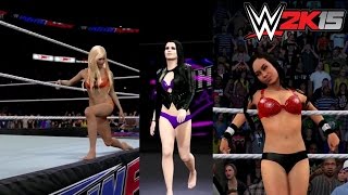 Summer Rae vs Paige vs AJ Lee  WWE2K15 Match [upl. by Enrobialc]