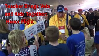 Teacher Brings Vets and Kids Together Honor Flight [upl. by Retla]