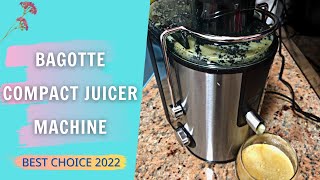 Bagotte Compact Juicer Machine Review amp Instructions Manual  Best Compact Juice Extractor [upl. by Swart]