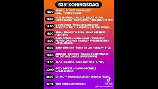 Koningsdag 2024 Breda radio 538 timetable [upl. by Enyrhtak185]