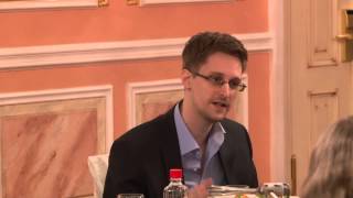 Edward Snowden speaks about dangers to democracy at Sam Adams award presentation in Moscow [upl. by Stanwinn]