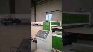 Green PP plastic film faced shuttering plywood production line [upl. by Iglesias]